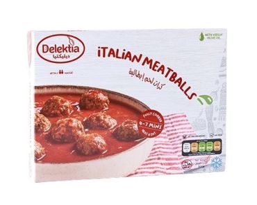 Delektia Italian Meatballs Frozen Meal, 500 g